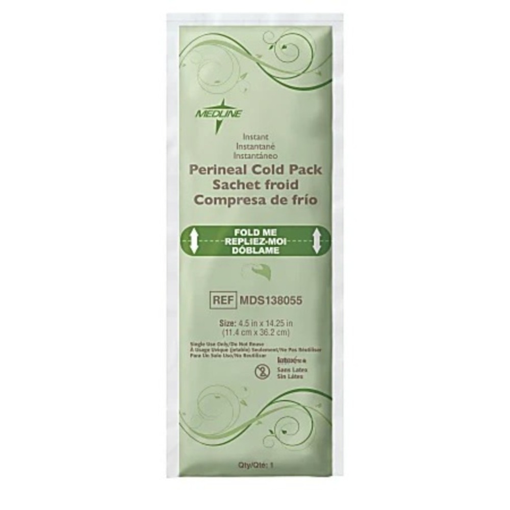 Medline Perineal OB Pad Cold Packs, 4 1/2" x 14 1/4", Case Of 24